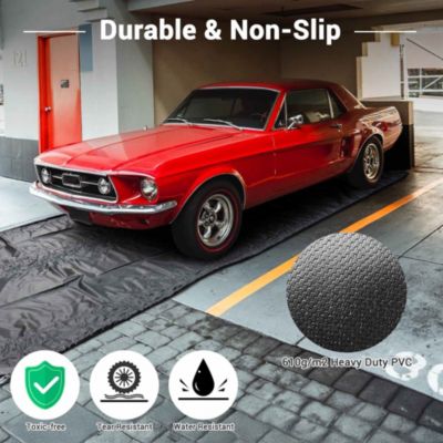 Garage Floor Mat Containment Mat for SUV Snow Mud Rain Compact Size 8'6"x20'
