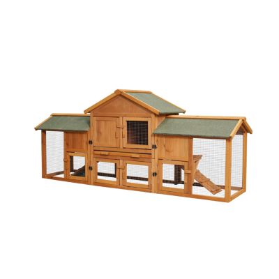Extra Large Bunny Cage with 2 Runs and Waterproof Roof