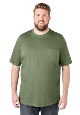 Men's by KingSize Heavyweight Pocket Crewneck T-Shirt