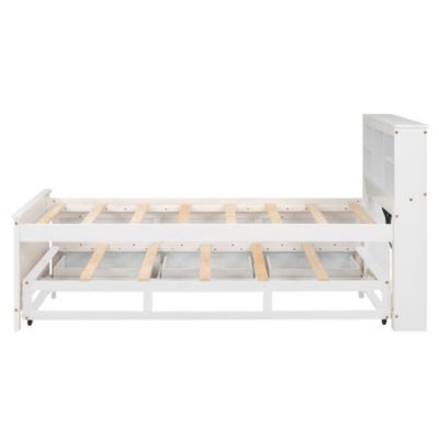 Streamdale Twin Platform Bed with Storage and Trundle