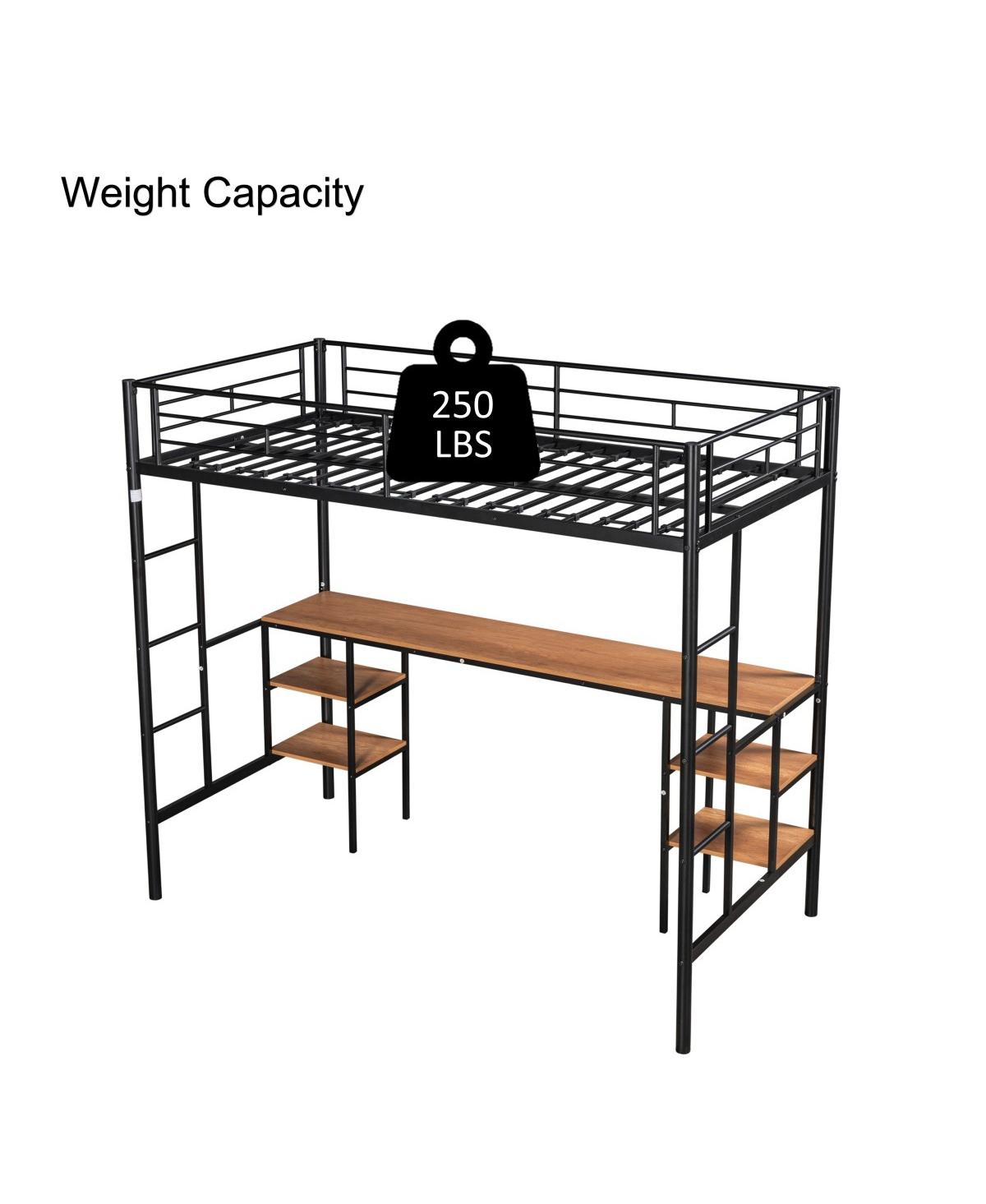 Simplie Fun Loft Bed With Table