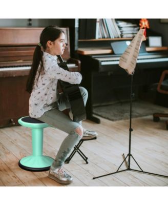 Adjustable Active Learning Stool Sitting Home Office Wobble Chair with Cushion Seat