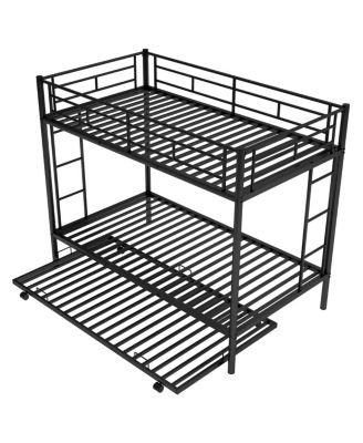Twin Over Twin Bunk Bed With Trundle