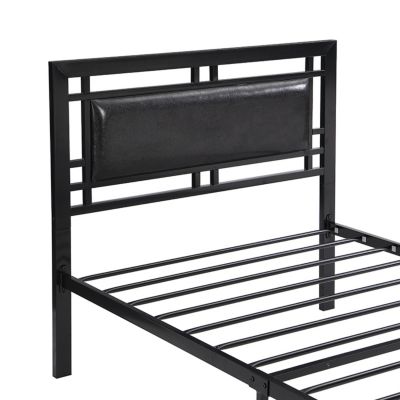 Twin Bed Frame, Modern Metal Bed