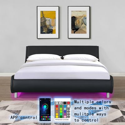 Streamdale LED Platform Bed Frame, Queen Size