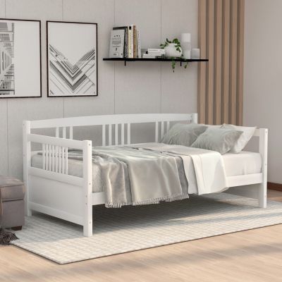 Twin Size Modern Solid Wood Daybed, Multifunctional Bed Frame