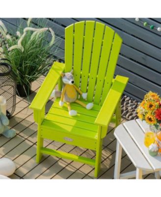 Patio Kids' Adirondack Chair with Ergonomic Backrest