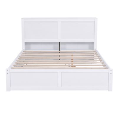 Streamdale Queen Storage Bed with Pull-Out Shelves and Trundle