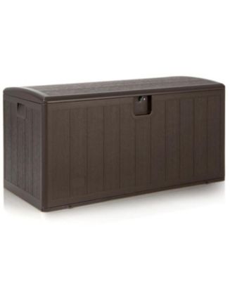 105 Gallon All Weather Large Deck Box Lockable Storage Container - Macy's
