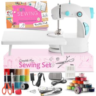 Clara Clark Mini Portable Sewing Machine & Complete Supplies Kit for ...