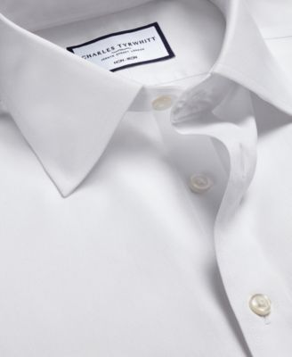 Men's Slim-Fit Non-Iron Solid Dress Shirt