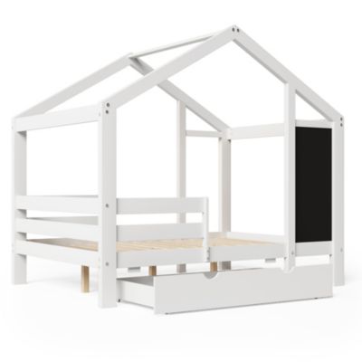 Loft Bed with Chalkboard & Drawers