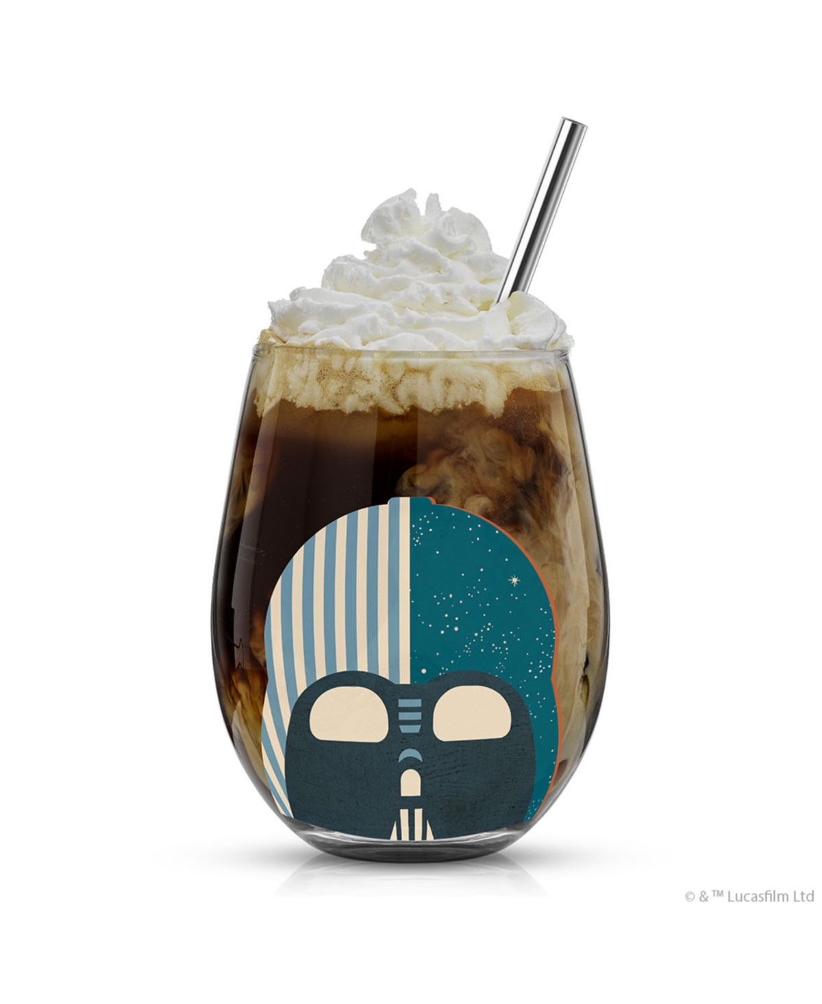 JOYJOLT STAR WARS HELMET HUES STEMLESS DRINKING GLASSES, SET OF 4 