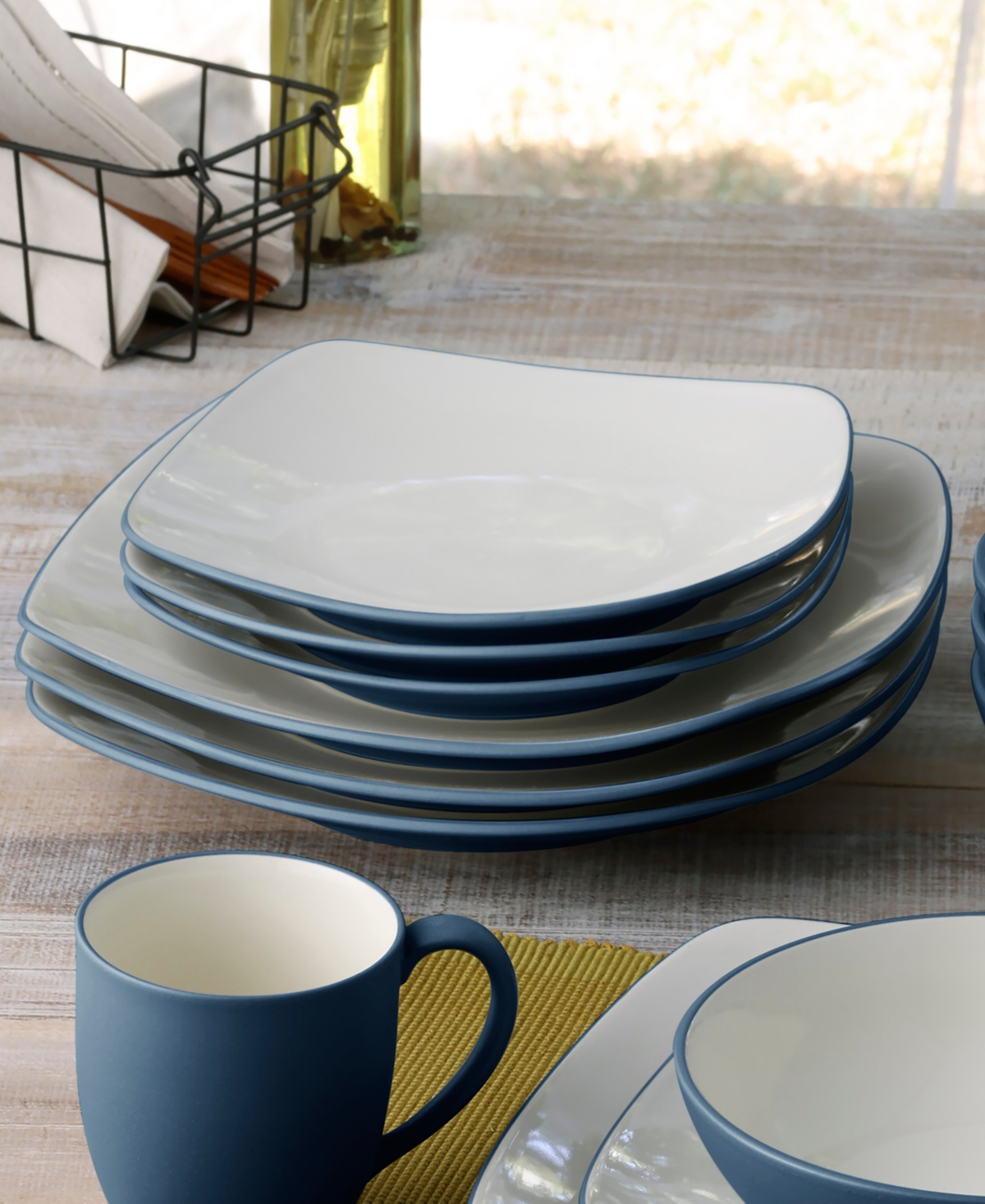 Noritake Colorwave Square Dinner Plates, Set of 4
