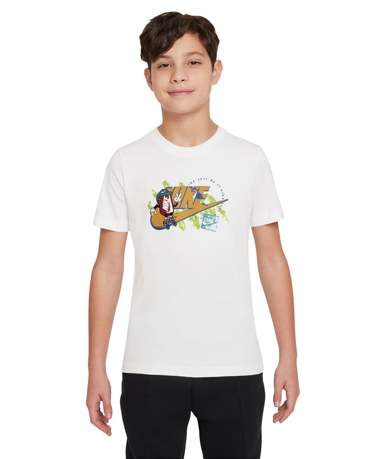 Nike Big Kids Sportswear Cotton Logo Graphic T-Shirt
