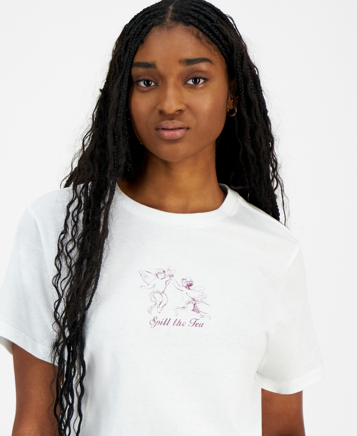 Grayson Threads, The Label Juniors' Spill The Tea Graphic T-Shirt