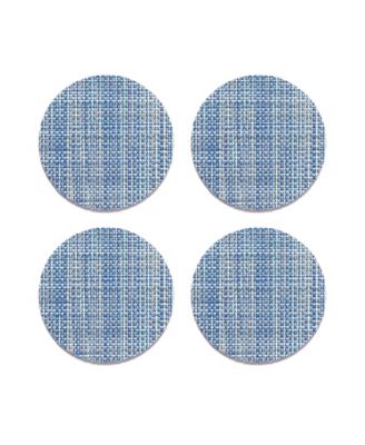 Mini Basketweave Round Coasters, Set of 4
