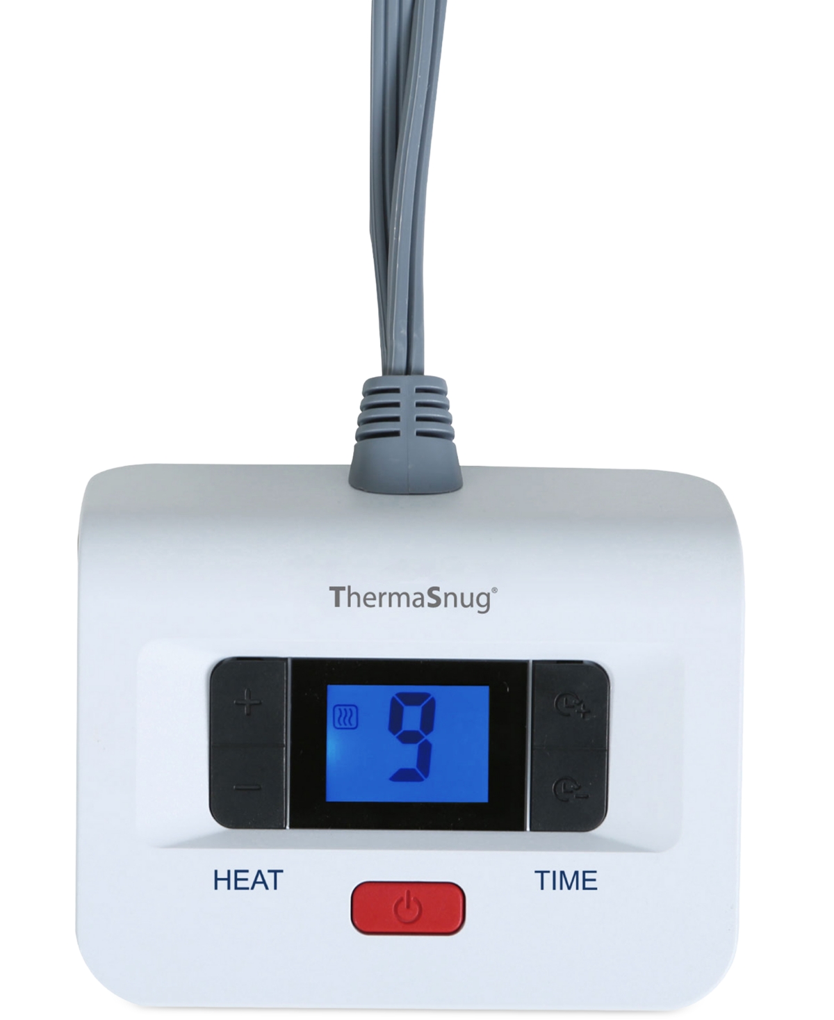 Thermasnug Luxe Plush Digital Electric Blanket, Full In Grey
