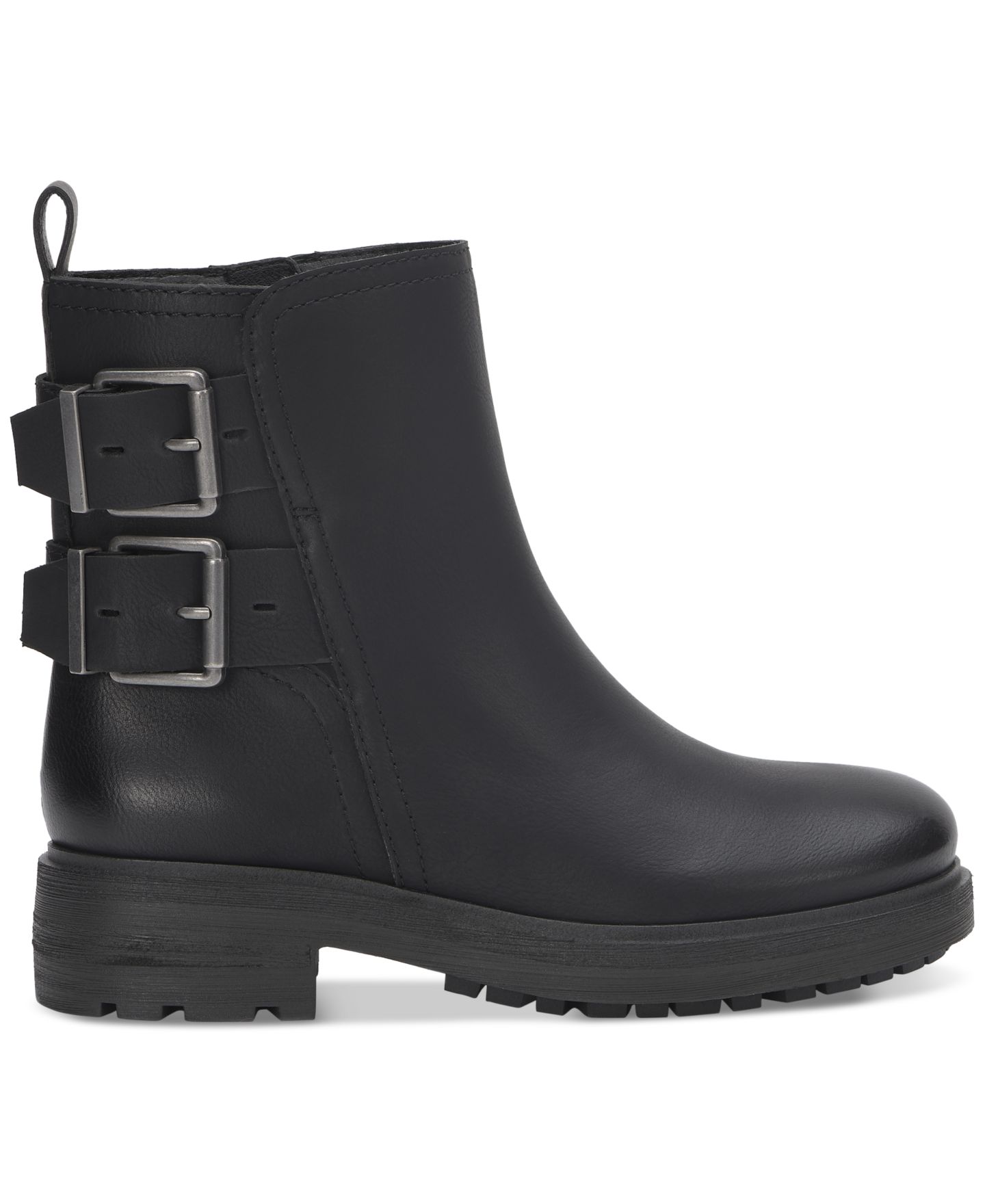 Женские ботинки Lucky Brand Luck Brand Candre Double Buckle Moto Lug Sole, цвет: Чёрный — фото 2