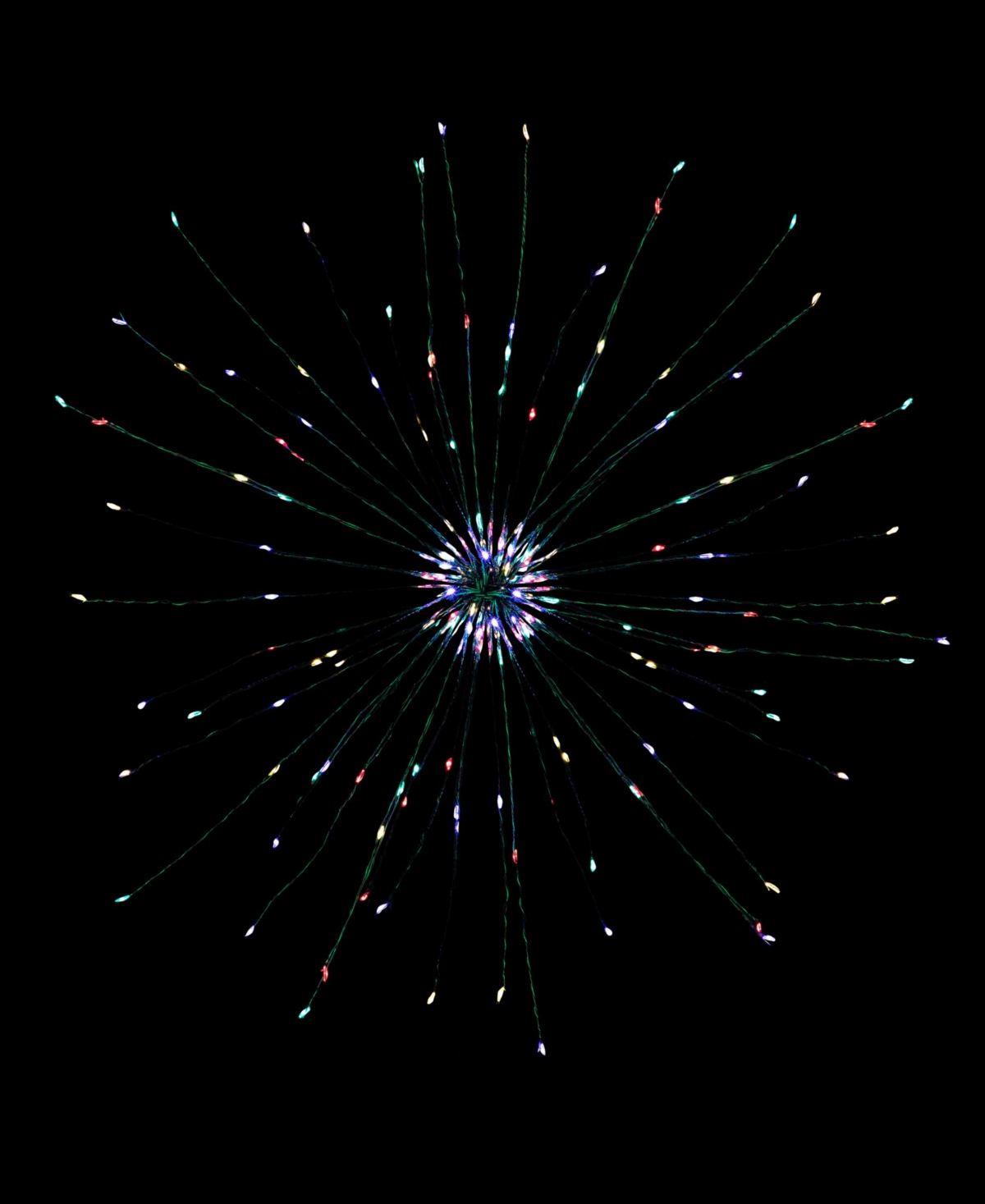Northlight Led Lighted Firework Silver Branch Christmas Decoration 20" In Silver