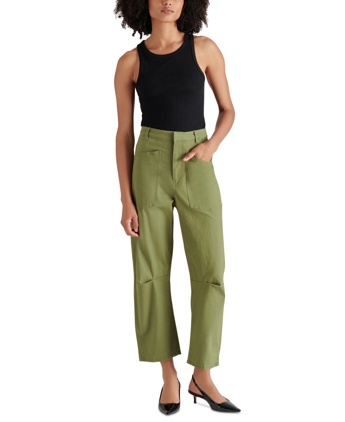 Steve Madden Women's Haniel Barrel-Leg Utility Pants