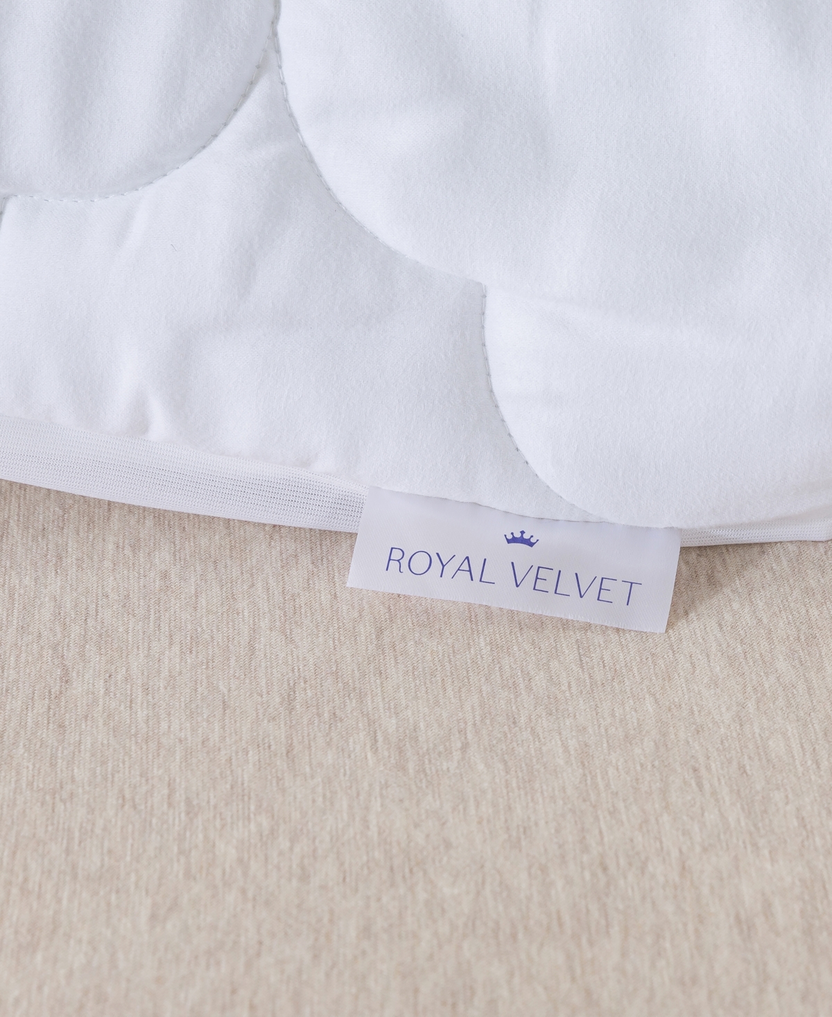 Royal Velvet 300 Thread Count Cotton Waterproof Stain Resistant Mattress Pads In White