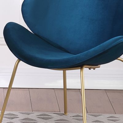 Velvet Dining Chairs with Metal Legs (6 Colors)