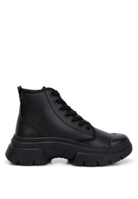 Womens Roxane Chunky Lace Up Boots