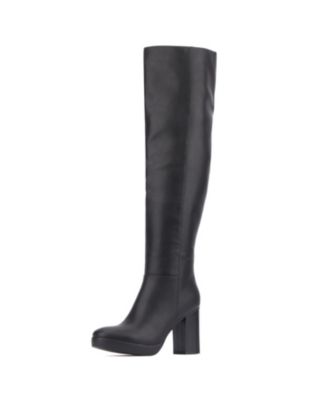 Macy's black thigh high boots hotsell