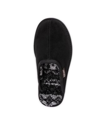Men's Dave Printed Berber Suede Scuff Slippers