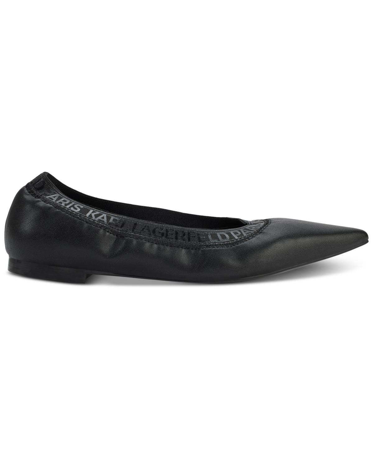 Karl Lagerfeld Women's Vinette Pointed-toe Ballet Flats In Dusty Nude
