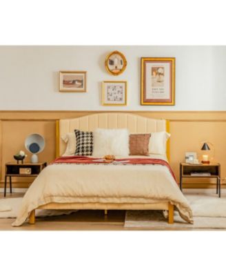 2 Pieces Stackable Night Stand Bedside End Table Set