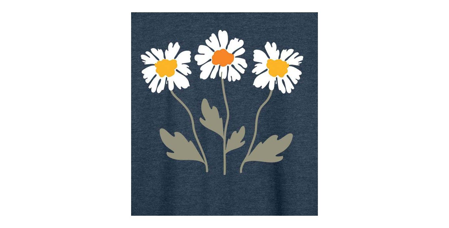 Retro Daisies Plus Size Graphic Pullover