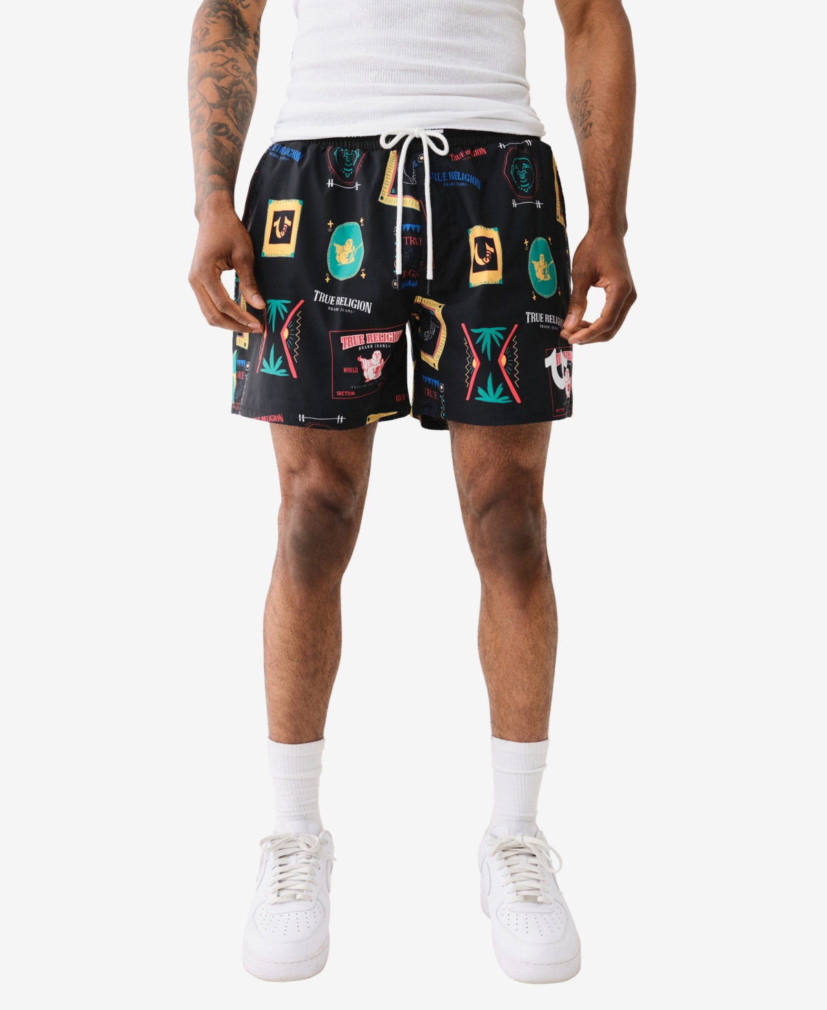 Men's Board Shorts - Folk Print