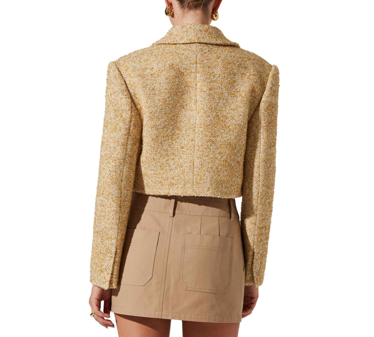 Astr the Label Women's Lindsay Cropped Zip-Front Jacket
