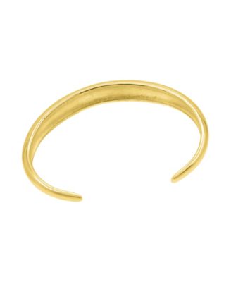 Gold Tarnish Resistant Gold Dome Cuff Bracelet