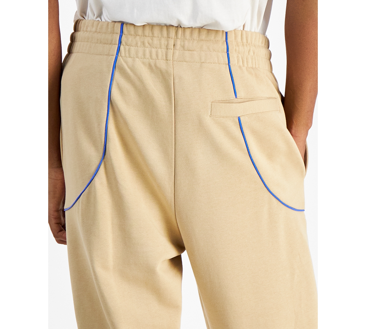 Hugo by Hugo Boss Men's Loose-Fit Piped Drawstring Pants