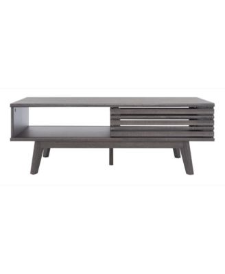 45.28" Rubberwood/MDF/PB/Honeycomb/Steel Rori 2 Door Coffee Table