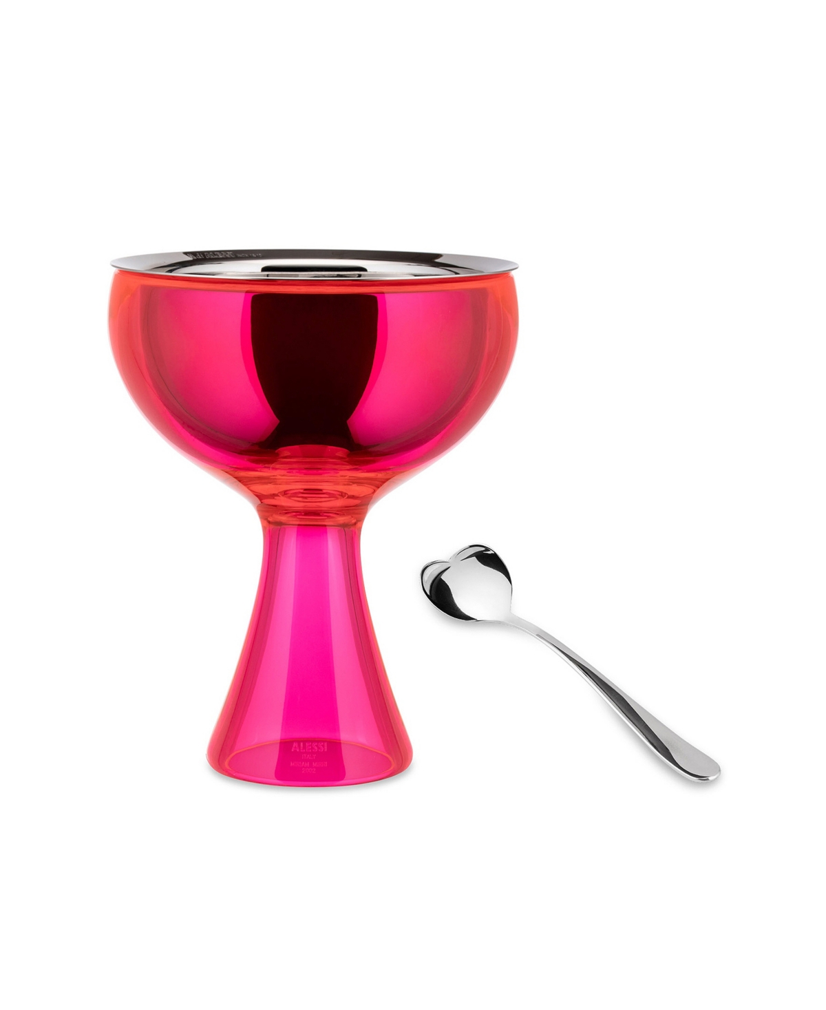 Alessi 1 Cup Ice Cream Bowl Spoon By Miriam Mirri In Pink