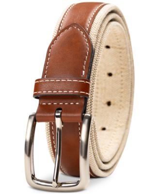 Men's Canvas Overlay Belt, Created for Macy's
