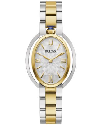 Bulova - Women's Rubaiyat Two-Tone Stainless Steel Bracelet Watch 29mm