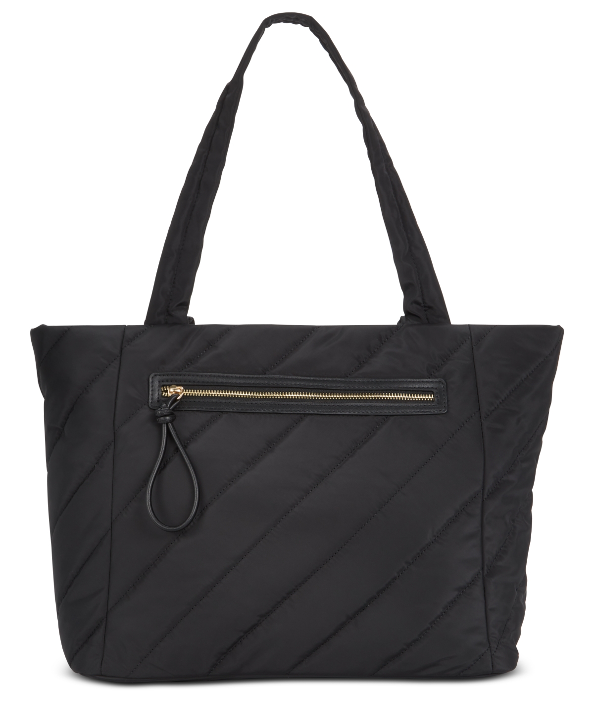 Nylon Xl Quilted Tote, Created for Macy's - Black