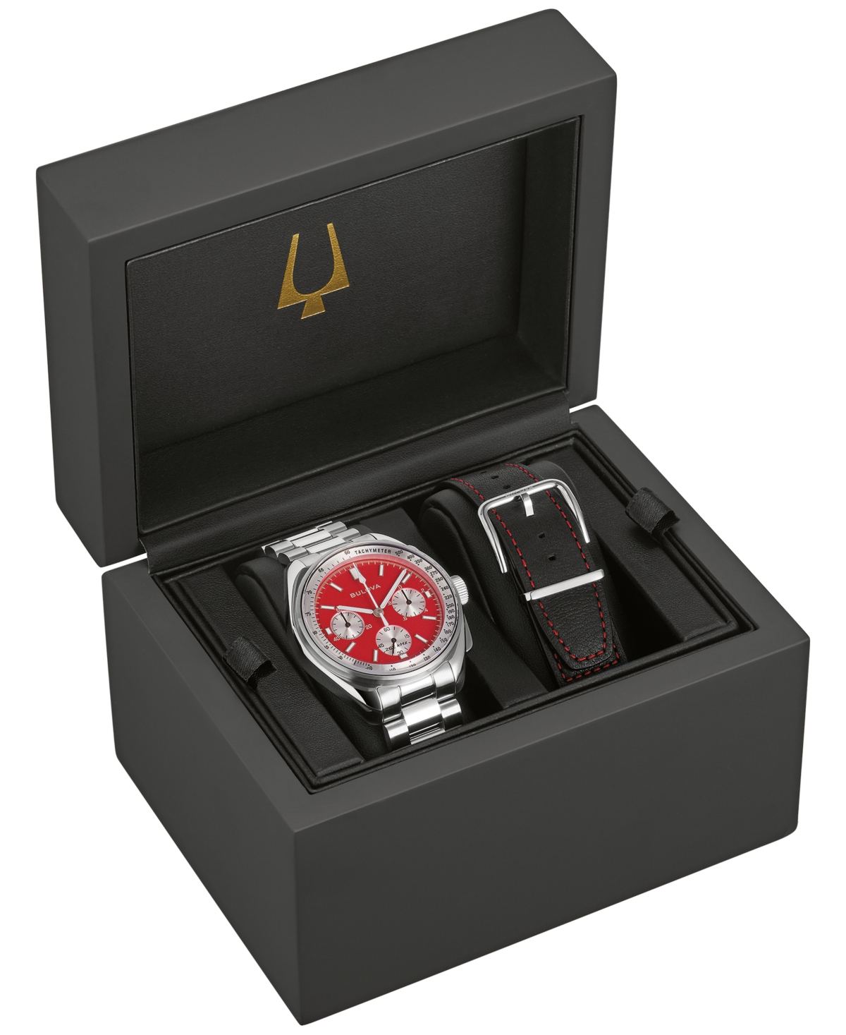 Bulova Men's Chronograph Lunar Pilot Stainless Steel Bracelet Watch 44mm In No Color