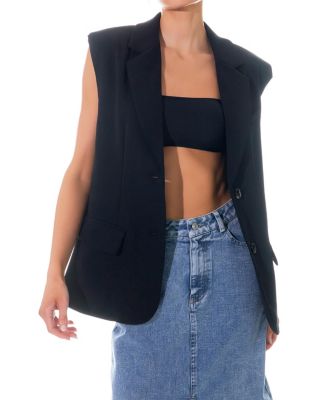 Women's Oversized Blazer Vest
