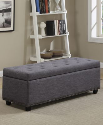 Hayes Fabric Storage Ottoman
