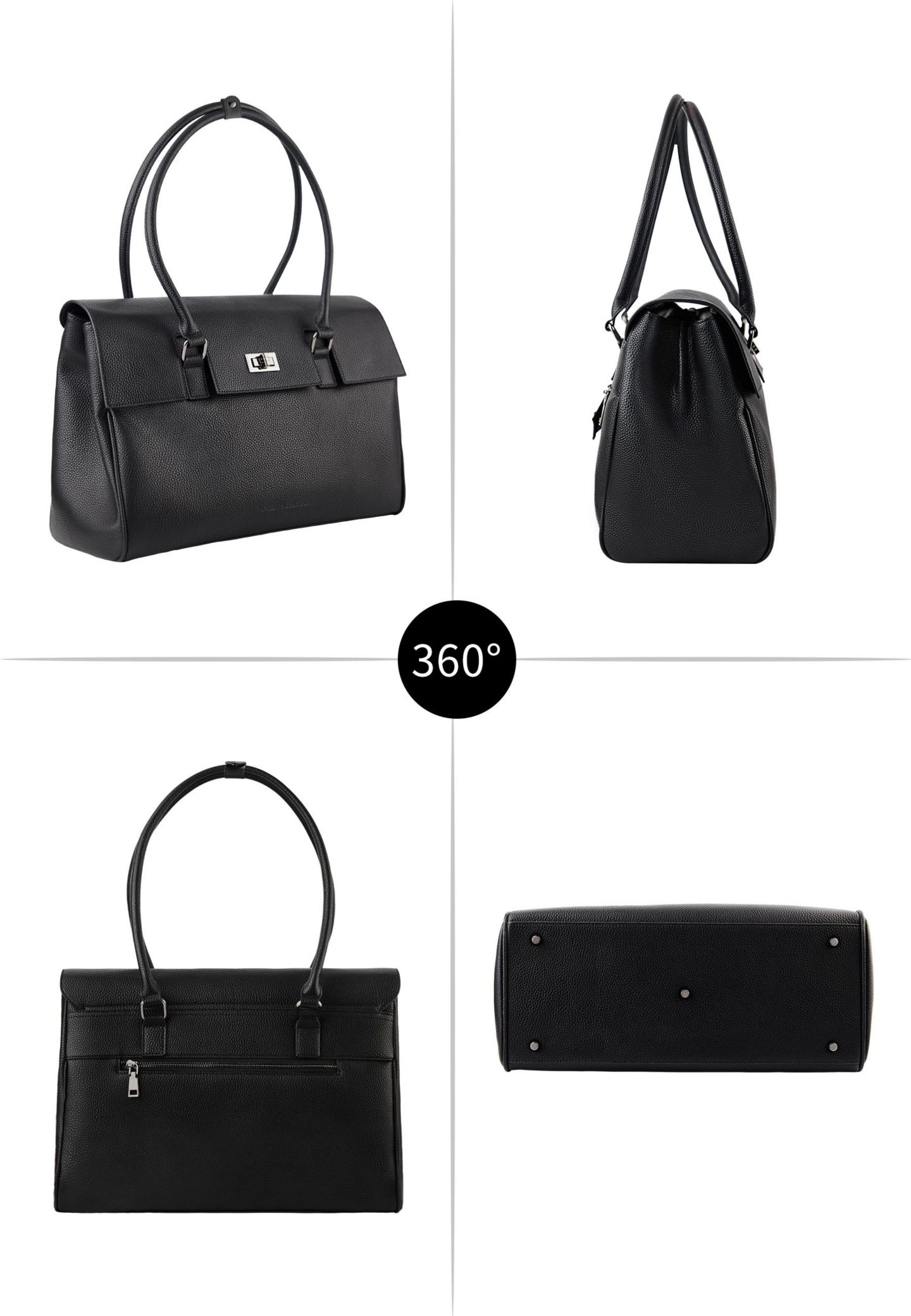 Женская сумка Victoria Hyde London Jolene L Handbag Flip-top Business, цвет: Чёрный — фото 6