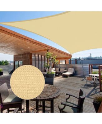 2 Pack 16x16 Ft 97% UV Block Square Sun Shade Sail Canopy Outdoor Patio Poolside