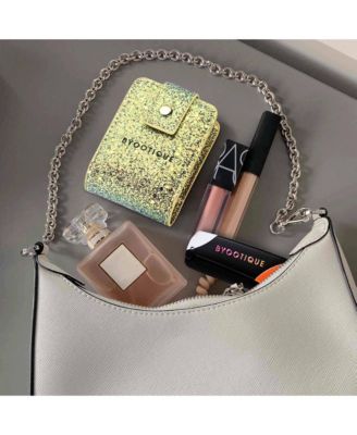 Portable Lipstick Case Lip Gloss Pouch with Mirror for Purse Mini Bag
