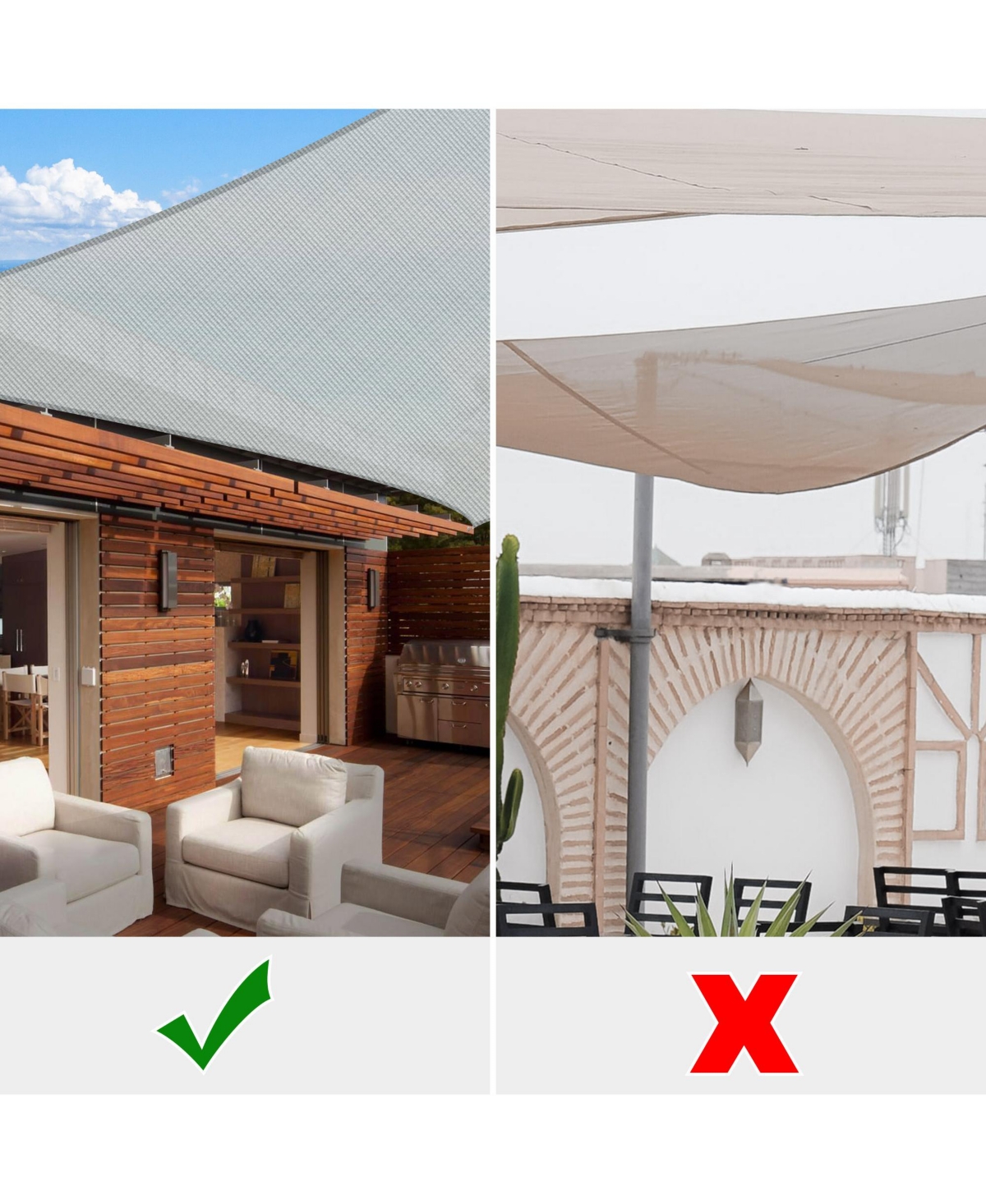 Yescom 13x10 Ft 97% Uv Block Rectangle Sun Shade Sail Hdpe Canopy Cover Net Patio