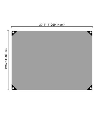 30x40 Ft Waterproof Poly Tarp with 25 Ball Bungees Protect Cover 10mil Tarpaulin